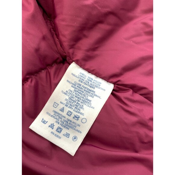 Lands End Vest Womens 1X (16W-18W) Puffer Down Feathers Quilted Insulated Zip Up - Picture 6 of 8